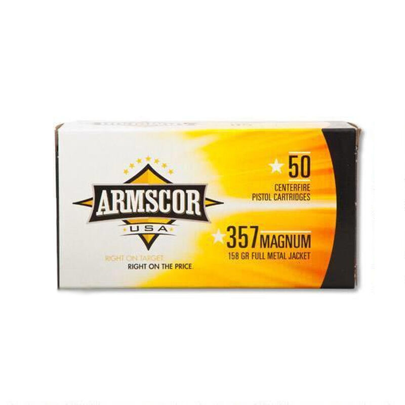 Armscor USA .357 Magnum Ammunition 1000 Rounds FMJ 158 Grains F AC 357 ...